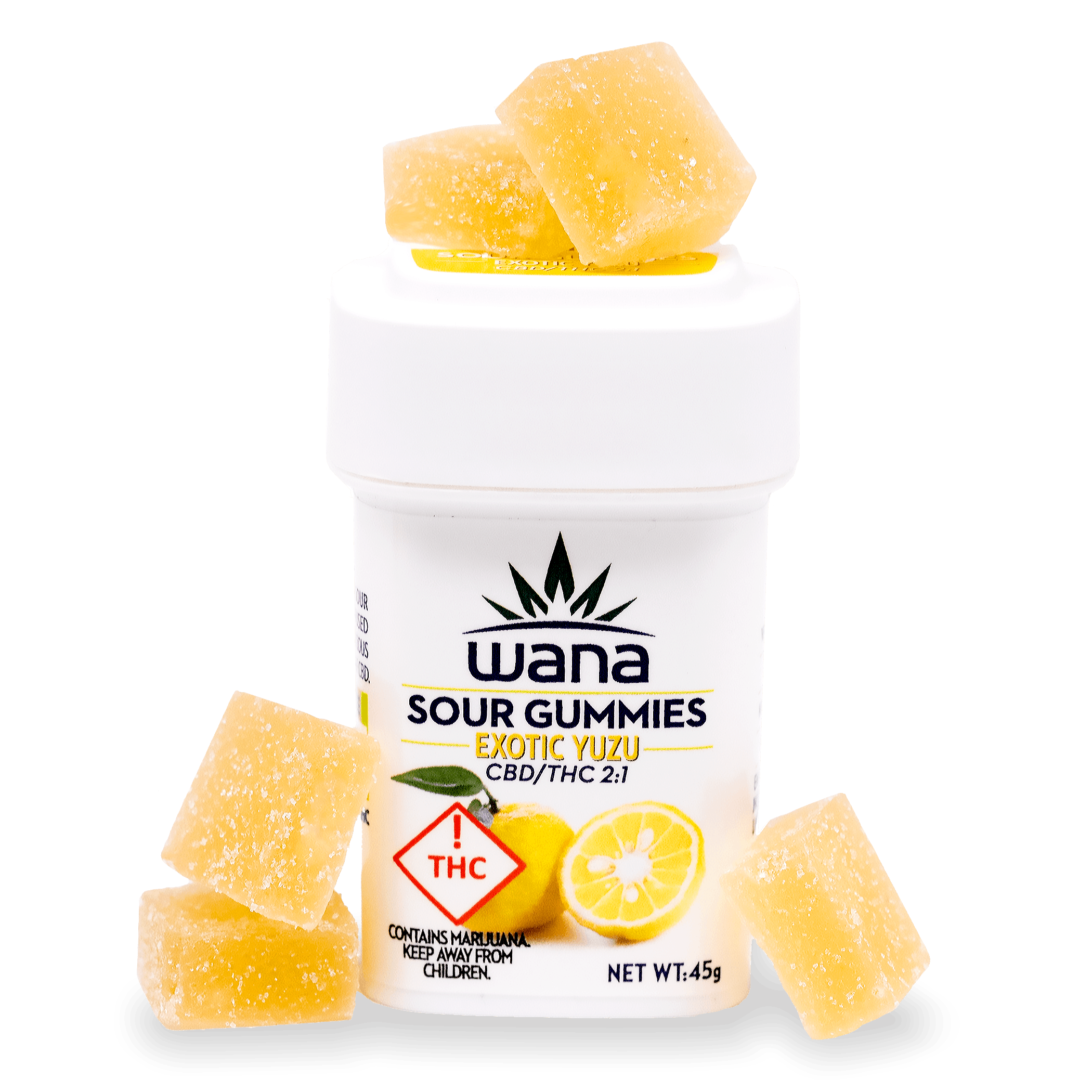 Sour Gummies - Exotic Yuzu - 2:1 CBD:THC